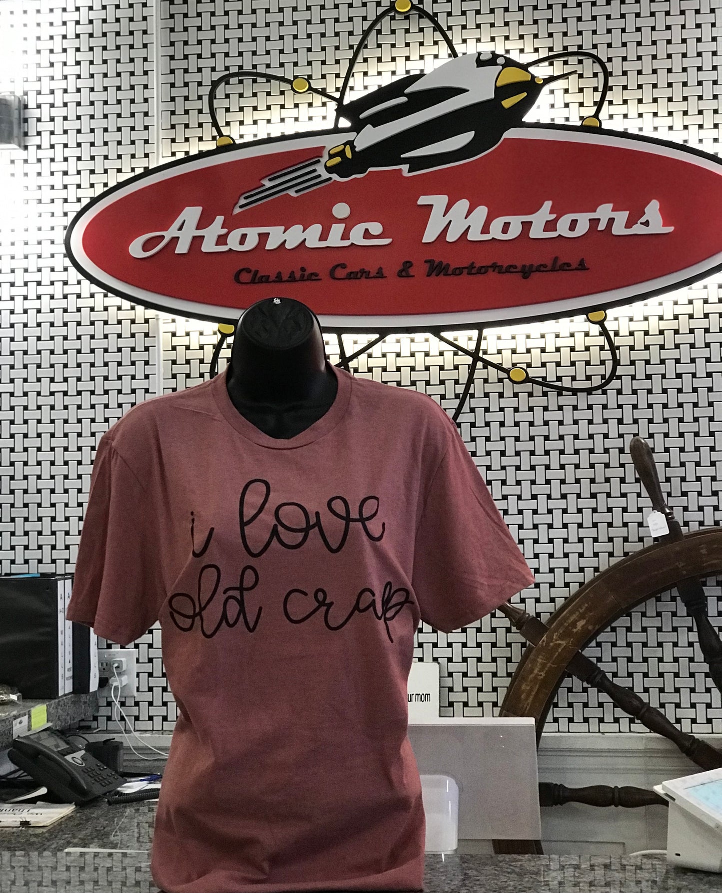 T-Shirt,I Love Old Crap,Mauve,Epic,Life