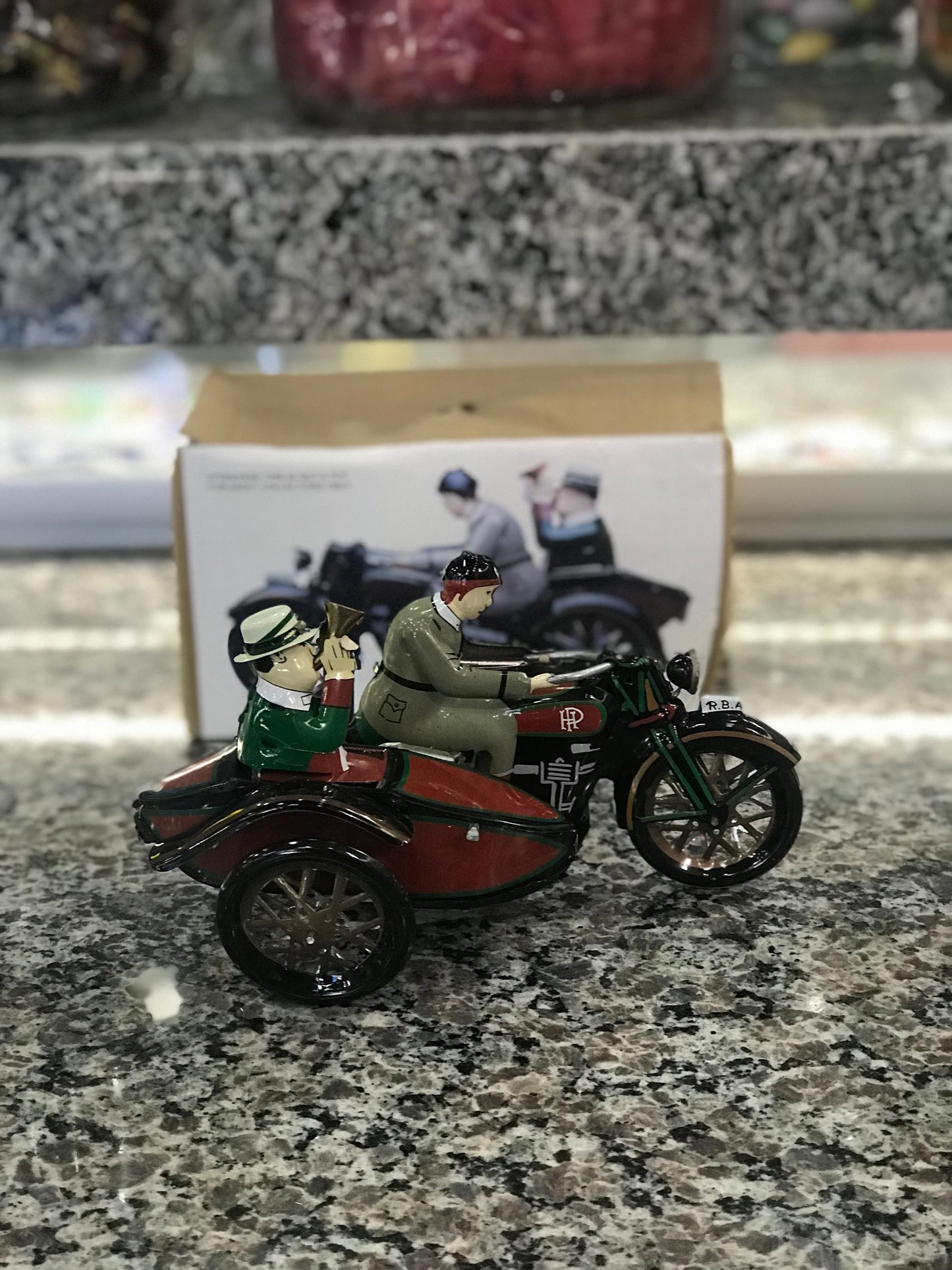 Toy,Sidecar,Vintage,Wind Up