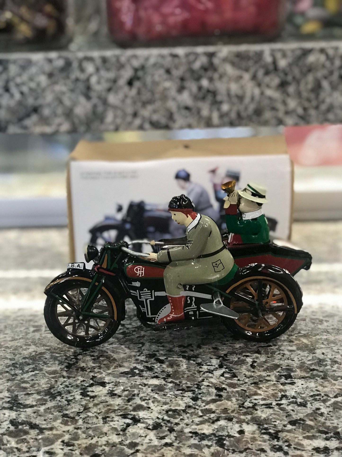 Toy,Sidecar,Vintage,Wind Up