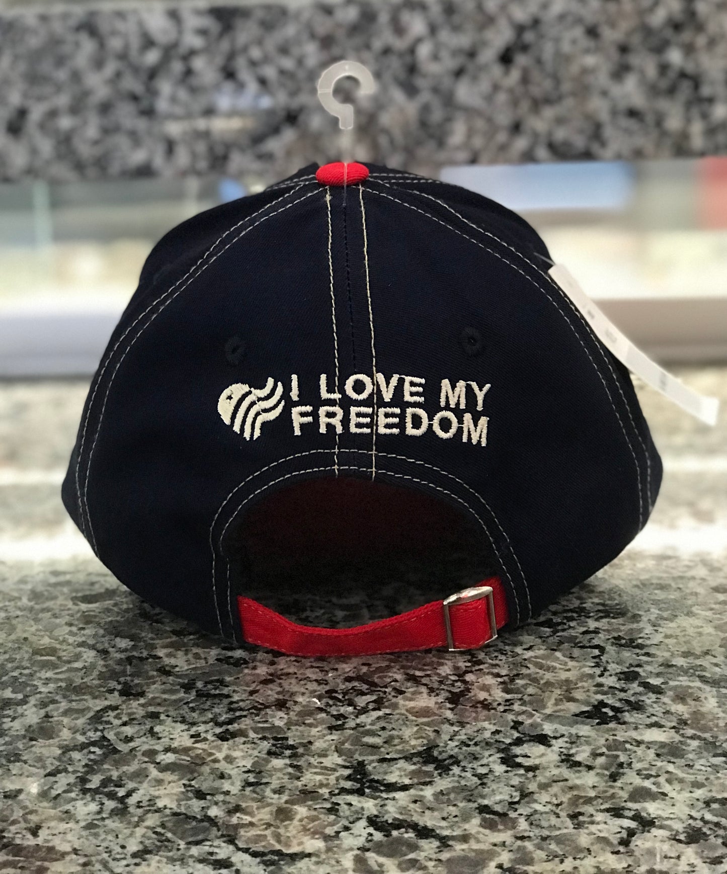 Hat,America,1776,Navy,Love My Freedom