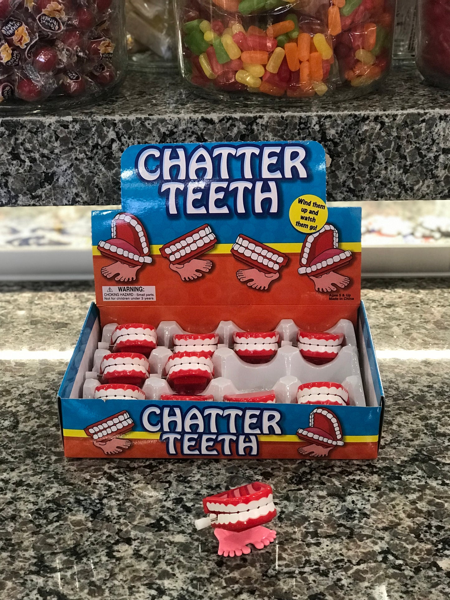Teeth,Chattering Walking Teeth "1.75"