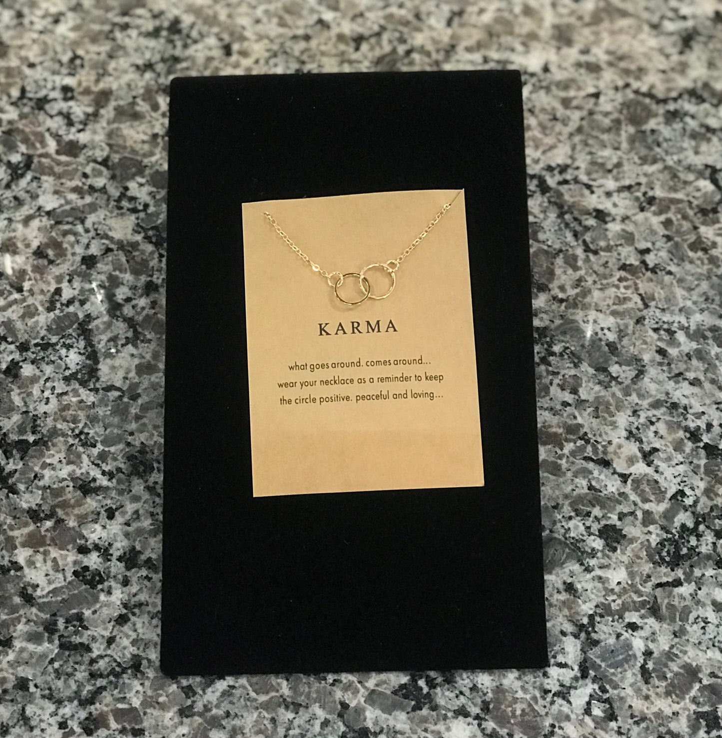 Necklace,Karma,Gold
