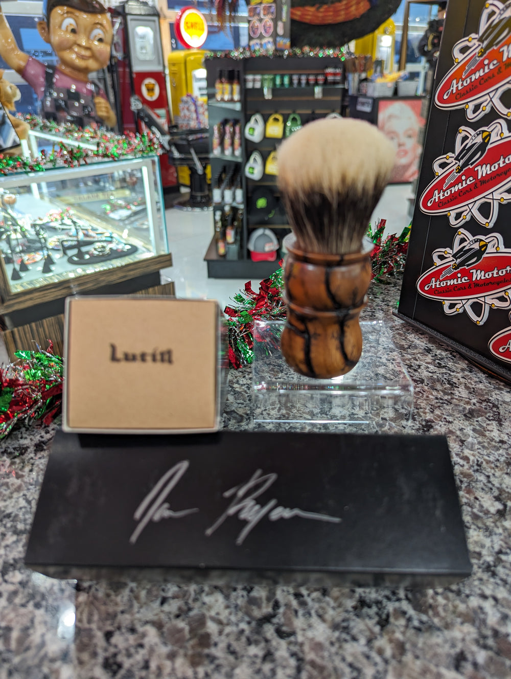 Wood Shaving Brush,Curly Maple,11