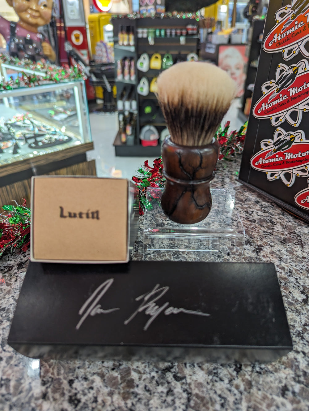 Wood Shaving Brush,Walnut,4