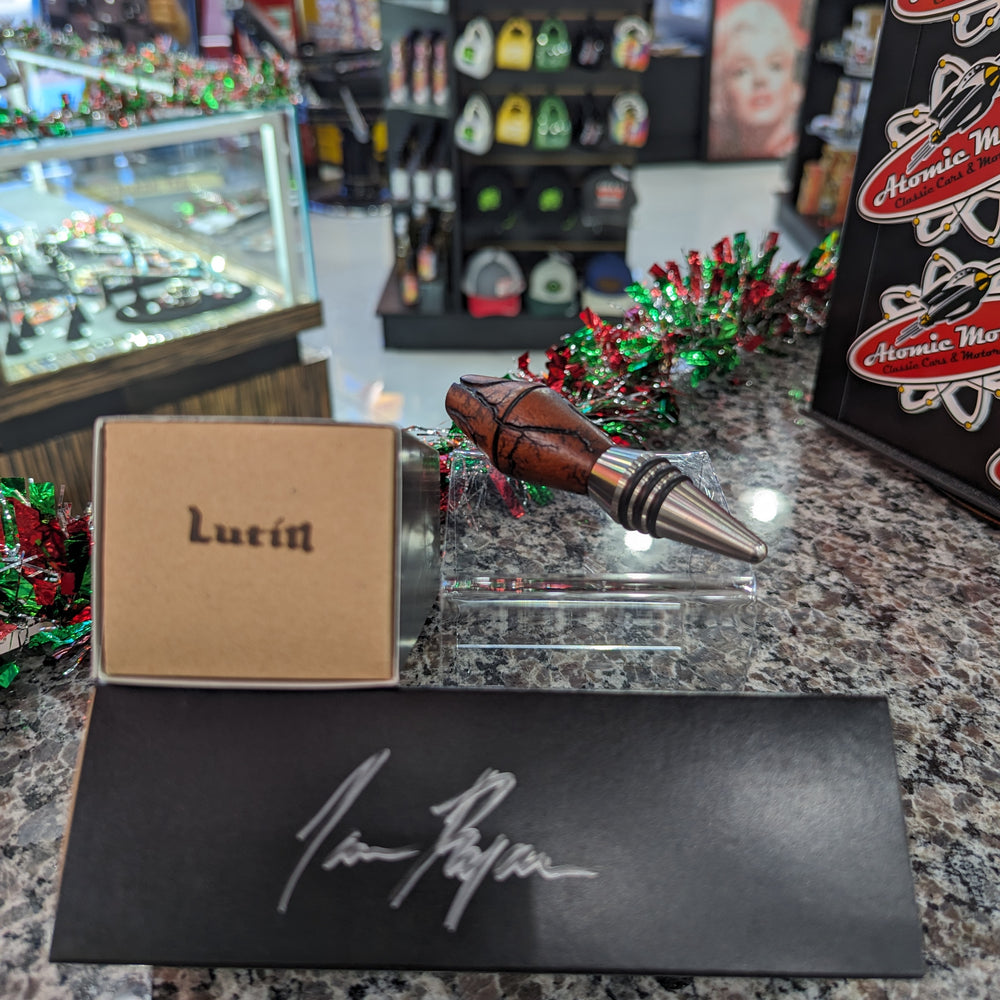 
                      
                        Wood Bottle Stopper,Curly African Mahogany,11
                      
                    