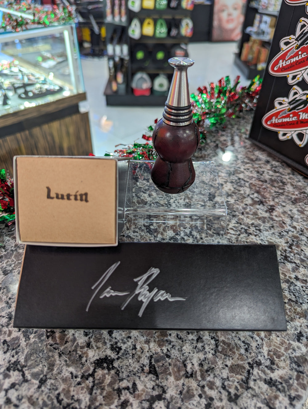 Wood Bottle Stopper,Purple Heart,3